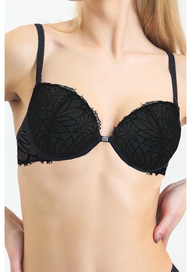 Magic Form 3769 Kadın Dantelli Destekli Sütyen-siyah Siyah