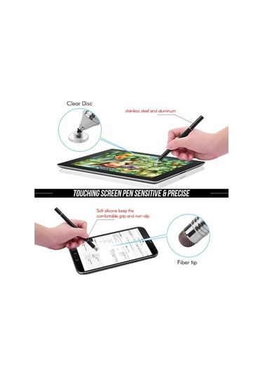 Novahub Wk-125a Çok Fonksiyonlu Dokunmatik Kalem Seti - Nano Başlık, Disk & Yazma Ucu, Tablet Ve Telefonlar İçin