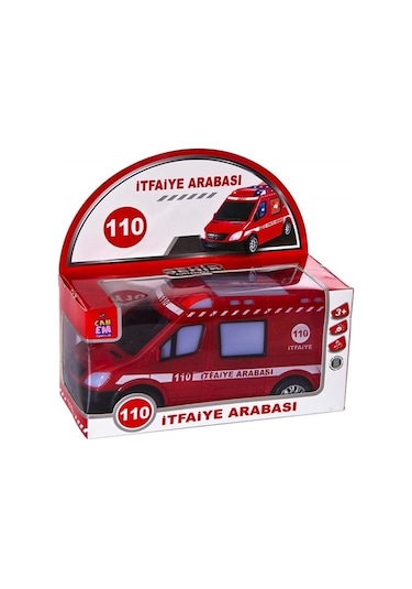 Pilli Sesli Işıklı Itfaiye Arabası