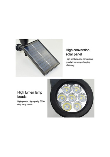 Güneş Enerjili Dış Mekan Spot Işığı Beyaz Beyaz