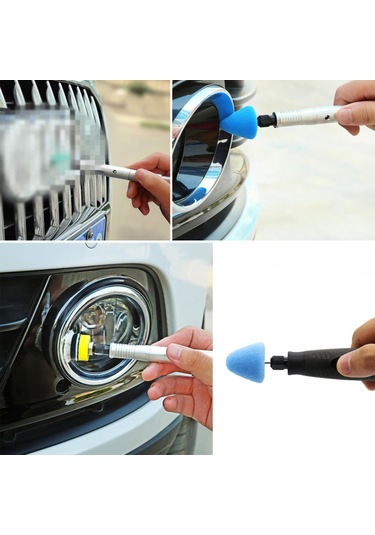 Lemestar 22 Parçalı Araç Detay Cilalama Seti - Köpük Pedler, Kapı Kolu Şeritleri, Mini Po,çok Renkli