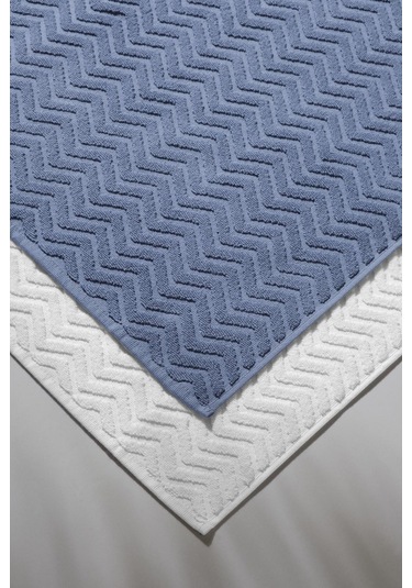 Taffeta X Bathmat Sky - Ekstra Yumusak, Modern %100 Pamuk 50X75Cm Mavi