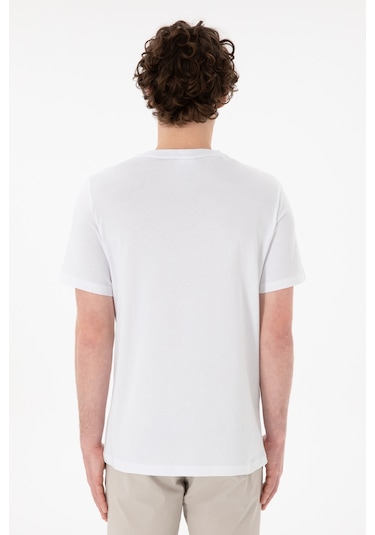U.S. Polo Assn. Erkek Regular Fit Bisiklet Yaka Beyaz Basic Tişört 50305928-VR013 U.S. Polo Assn. Erkek Regular Fit Bisiklet Yaka Beyaz Basic Tişört 50305928-VR013