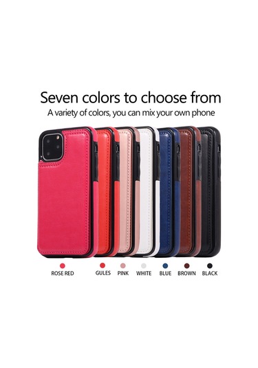 Hangfox Samsung A10/m10 İçin Rose Gold Kapak - Kartlı Tutucu Ve Ayaklı Korumalı Deri Kılıf, Kaliteli, Hafif Ve Dayanıklı