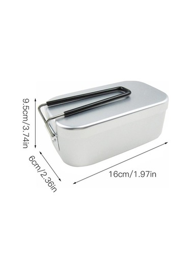 Wondernest Açık Seyahat Kamp Öğle Yemeği Kutusu Taşınabilir Katlanabilir Alüminyum Kamp Mutfak Malzemesi 51743893 Çok Renkli Çok Renkli