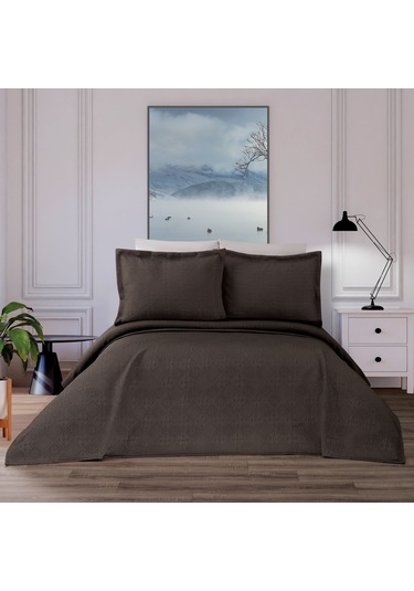 Schafer Home Jenny Yatak Örtüsü Seti 3 Parça-bej Beyaz