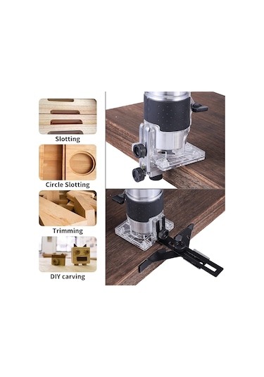 Stilmax 6 Kademe Devir Ayarlı 3000W Formika Traşlama Freze Makine
