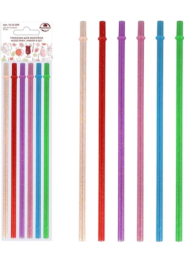 Mul' Tıdom Kokteyl Çubukları Pul 6 Adet 25,5 Cm 390588535