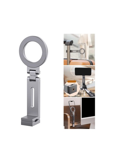 Suntek Manyetik Masaüstü Telefon Tutucu Braketi Gümüşi