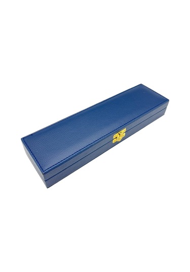 Tesbih Kutusu Dikişi Deri Lacivert 4 No S