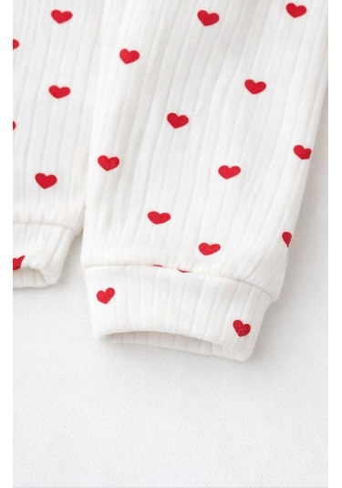 Baby Corner Bebek Pijama Takımı Ekru-kırmızı