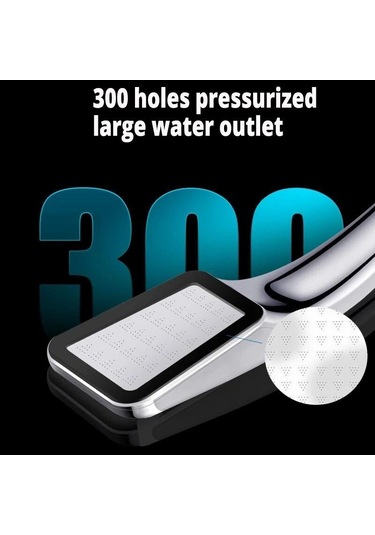 300 Delikpremium Yüksek Basınçlı Duş Başlığı Yağmur Duş Başlığı Yüksek Basınçlı Su Tas Başlığı Duş Başlığı, Duş Takımları 57493396 Beyaz