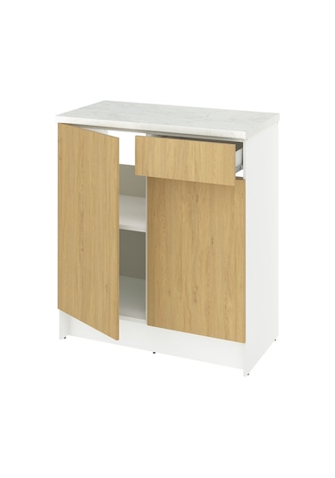 Ikea Meşe Modern Mutfak Dolabı 120 Cm Meşe Görünümlü