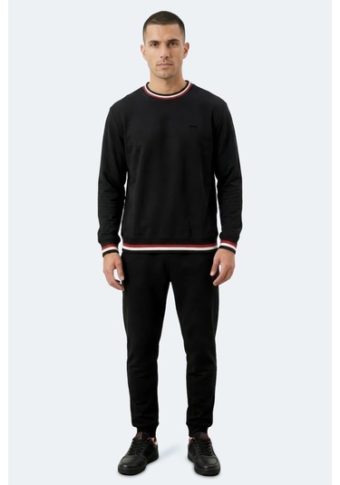 Slazenger Keystone I Erkek Siyah Sweatshırt