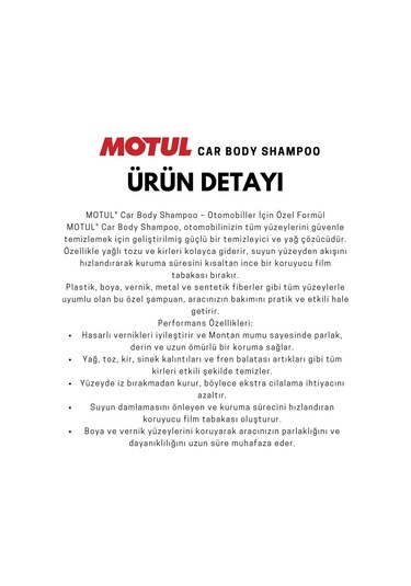 Motul Araba Şampuanı- Car Body Shampoo