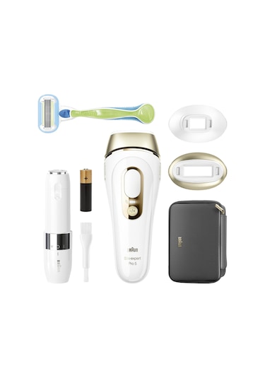Braun IPL Silk Expert Pro 5 PL5146 2 Başlık İle Tüy Alma Lazer Epilatör + Çanta + Venus Tıraş Bıçağı