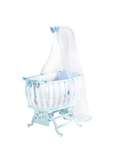 Setaymobilya Doğal Ağaç Beşik, Otantik Sallanan Beşik + Uyku Seti - Setay