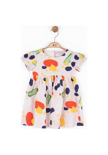 Nk Kids Kız Bebek Clown Elbise Coral Çok Renkli
