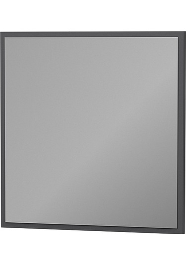 Dekorosso Sır Modern Dekoratif Salon Banyo Kare Ayna Antrasit