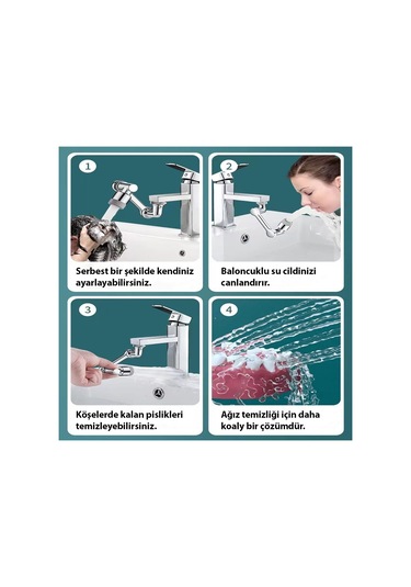 Hymark 1080 Derece Dönebilen Evrensel 2 Modlu Robotik Kol Mutfak