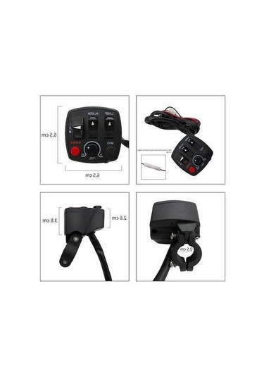 Flybuy Elektrikli Far Kontrolü Motosiklet Anahtar Kolu Mth-a02