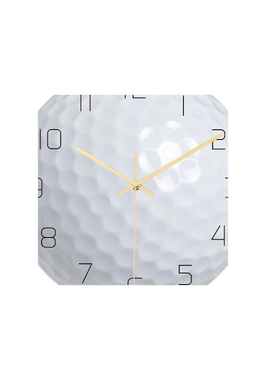 Pazly Yuvarlak Topu Suntek Spor Sessiz Saati Golf Golf Geçmeyen Duvar 12 '' Yj Çok Renkli