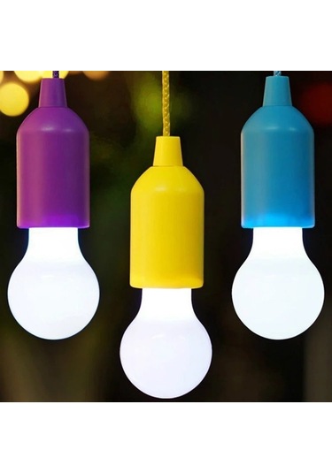 Periboia Çek Yak Portatif İpli Lamba - Taşınabilir Kamp Feneri Karışık/çok Renkli Çok Renkli