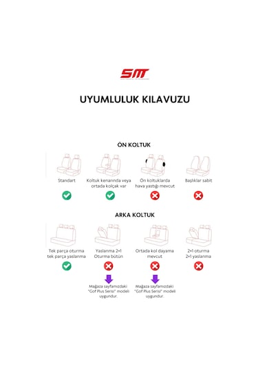 Ekose Gt Serisi Universal Oto Koltuk Kılıfı Siyah-beyaz