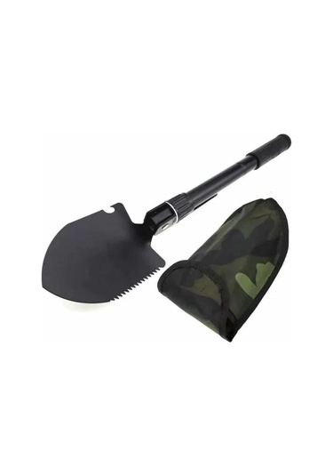 Kazma Kürek Seti Pusulalı Katlanır Portatif Kazma Kürek Seti Çok Fonksiyonlu Katlanabilir