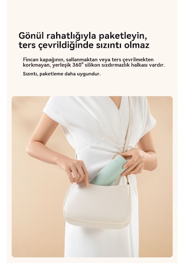 Xiaomi Taşınabilir Termos Bardak-pembe