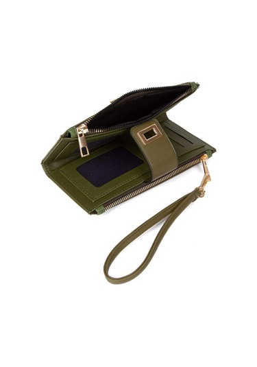 Tuldar Kadın Haki Yumuşak Soft Doku Kartlık Ve Cüzdan Tul134 Haki