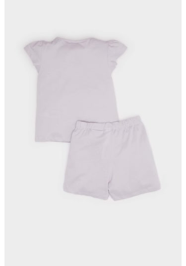 DeFacto Kız Bebek Paw Patrol Pijama Takımı Penye Kısa Kollu Üst Esnek Belli Şort E4647A525HSPR306