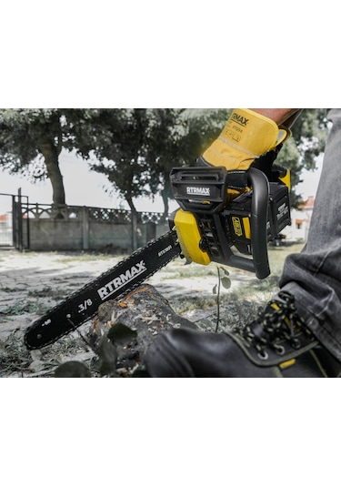Rtrmax RTX1891 Şarjlı Ağaç Kesme Motoru 2xLi-ion 4 Ah 35 cm Pala Çift Akü X-Lion