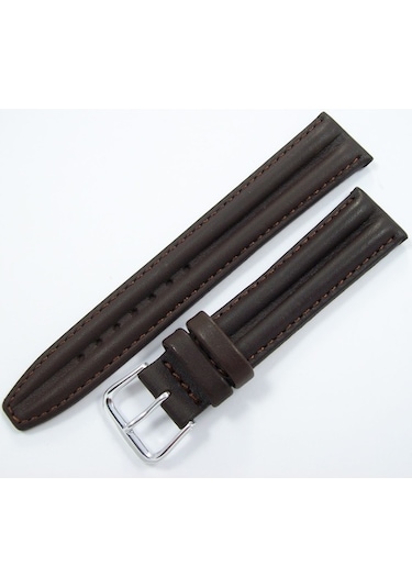 Upper Deri Saat Kayışı 18Mm Kahverengi Saat Kordonu Çift Fitilli