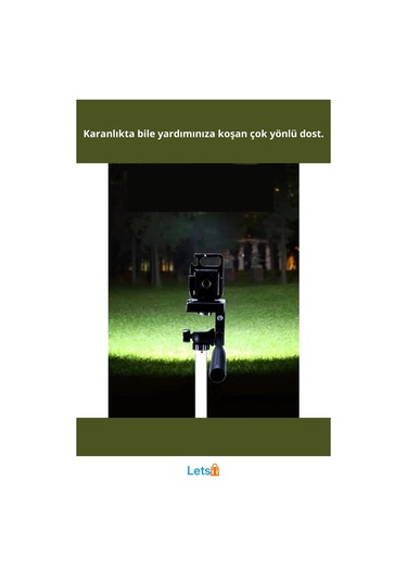 30 Led Mıknatıslı Şarjlı Mini Anahtarlık Flash Kamp Lambası Çok Renkli