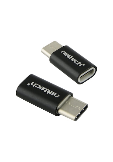 Nettech Micro Usb To Type-c Dönüştürücü Siyah Siyah