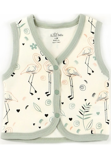 Aziz Bebe Bebek Yeleği 24318 Ekru
