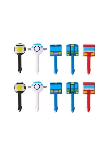 Novahub 10 Adet Tatlı Çatalı İyi Kavrama Toplama Gıda Plastik Anaokulu İçin Uygun Taşıma Tarzı Diğer Diğer