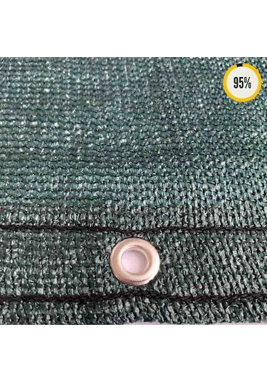 %95'Lik Örgü Tel-Tel Çit Filesi-Koyu Yeşil |Güçlendirilmiş Kenar