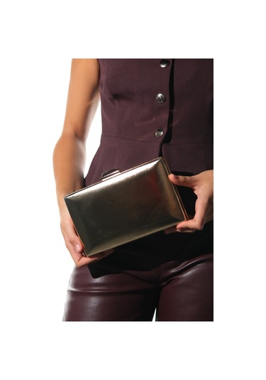 Ivan Altın Cilt Kadın Abiye Çanta Altın