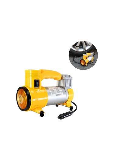 Sentinel Araç Oto Analog Basınç Göstergeli Metal Gövde Hava Kompresörü 150 Psı 12v Renkli