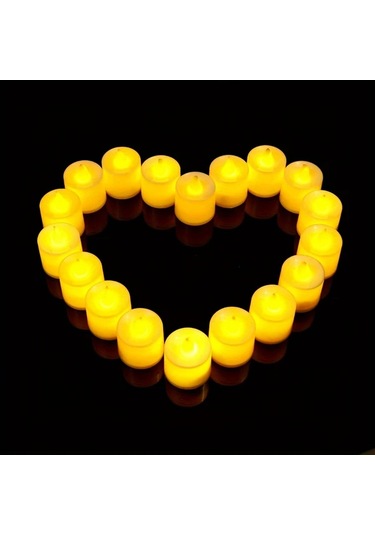 Willowhaven 12li Gerçekçi Titreşen Led Mum Sıcak Beyaz Pilsiz Açma Kapama İç Mekan Sıcak Beyaz