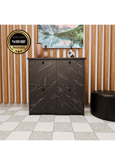 Dekorfim DF08103BD MDF Antre Hol Ayakkabılık Ayakkabı Dolabı