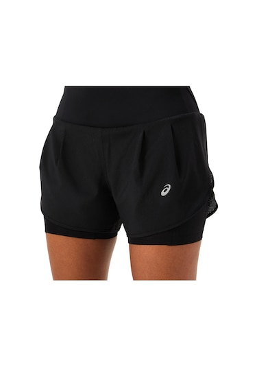 Asics Road 2-n-1 3.5ın Short Kadın Black Şort 2012c975-001 Siyah
