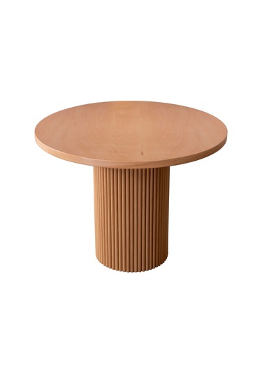 Arya Yuvarlak Ahşap Bohem Masa 90x90 Naturel