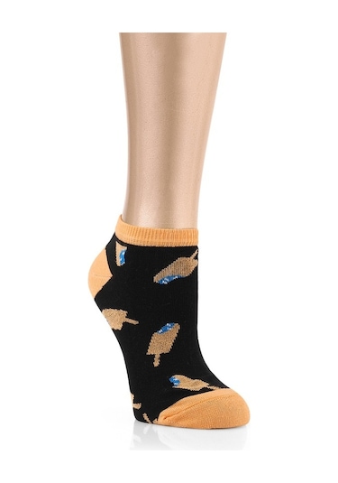 Ozzy Socks 5 Çift Eğlenceli Desenler Kadın Patik Çorap Ozzyp002 Çok Renkli