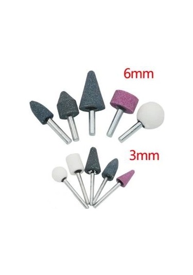 Mini Taş Zımpara Matkap Ucu Seti 10 Parça