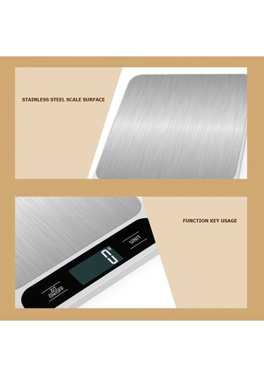 Createtech Terazisi Terazileri Tartı Mutfak Mini Küçük Hassas Gıda Elektronik Dijital 22lb/10kg - - Qz Çok Renkli
