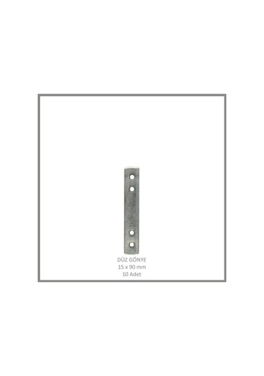 Düz Gönye, Sac Gönye, 15 X 90 Mm 10 Adet Metalik