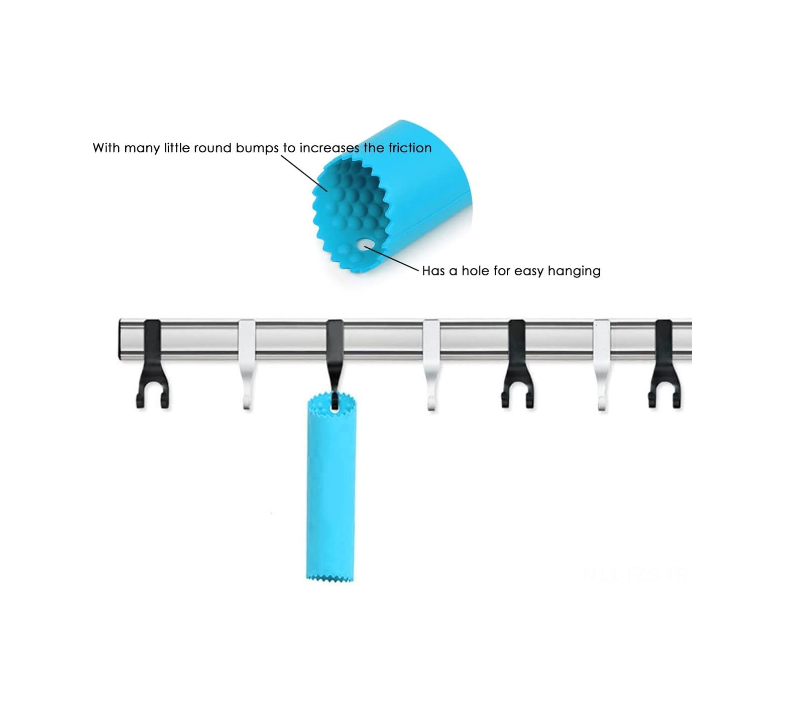Fosenze 5'li Set Silikon Sarımsak Soyucu, Renkli Mutfak Aleti, Kolay Soyma Rulo Çok Renkli